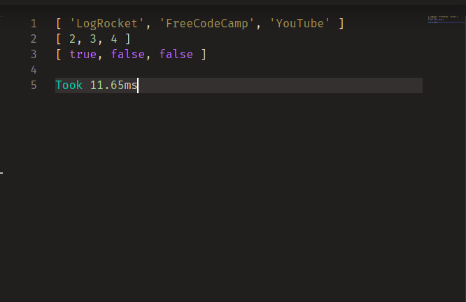 Saída de valores booleanos
