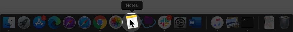 Traga o cursor do mouse de volta ao dock no Mac