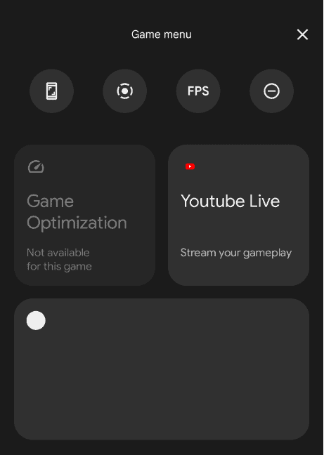 Modo de jogo Android 12