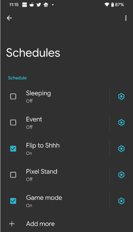 Android 12 Game Mode