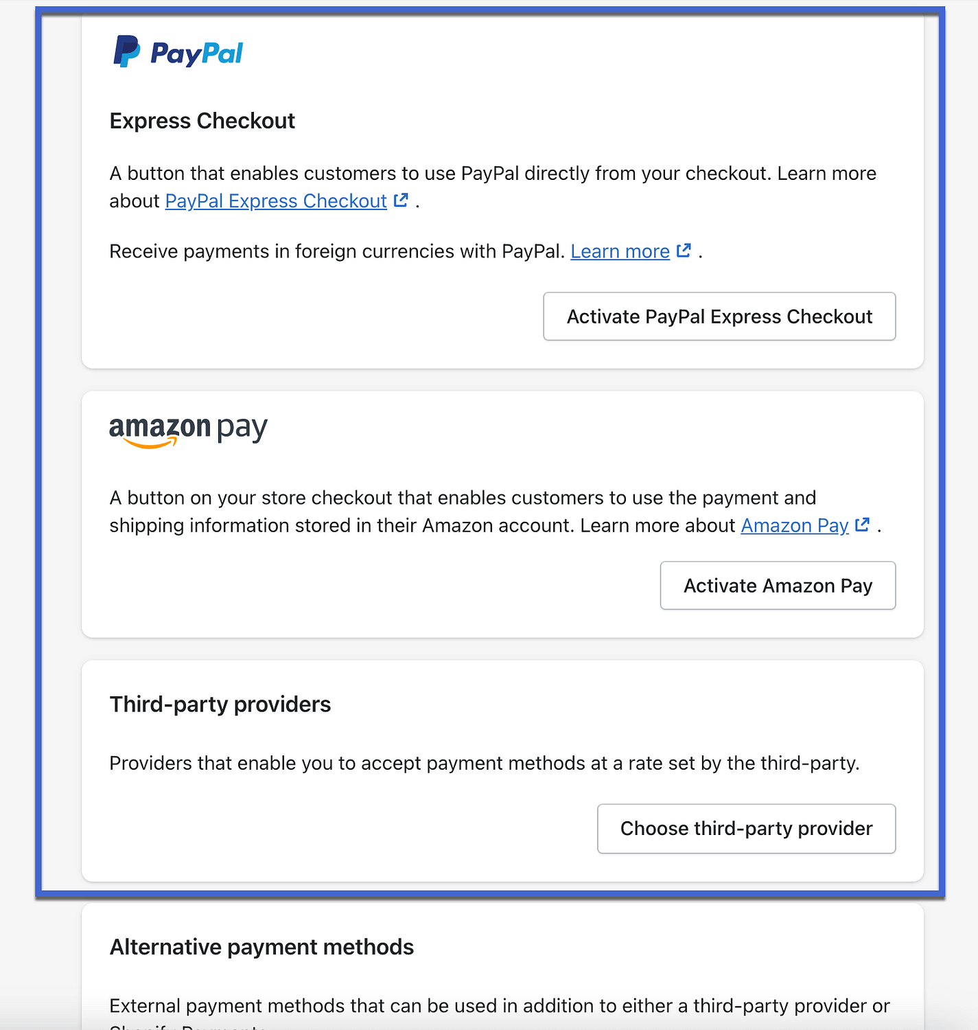 PayPal e amazon