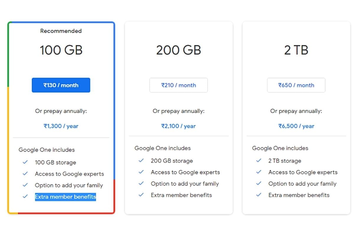 google one pricing