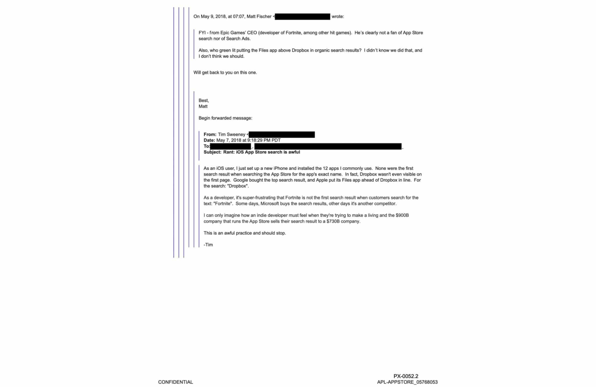 apple files app internal email