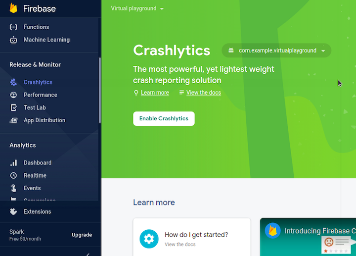 FlutterFire Crashlytics Plu gin