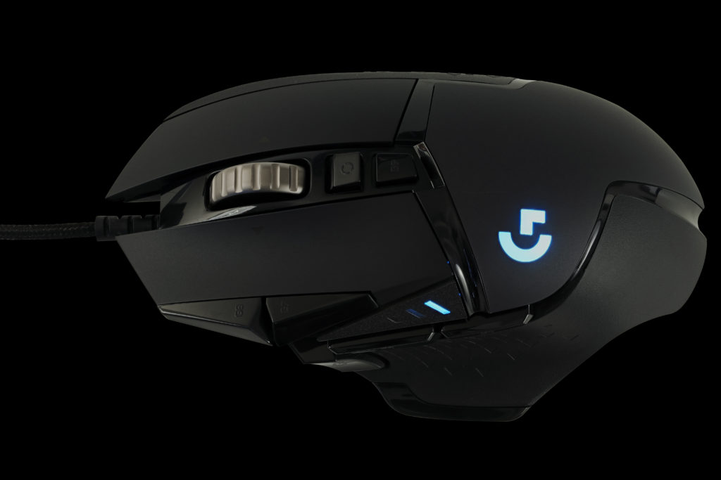 Parte superior do mouse para jogos Logitech G502 HERO HERO-todos os botões