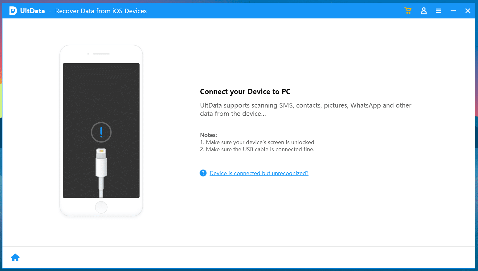 conectar o iPhone ao PC