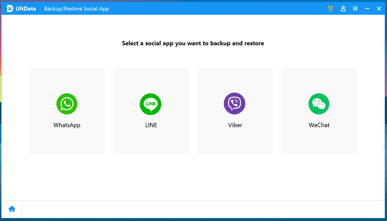 backup social no iPhone