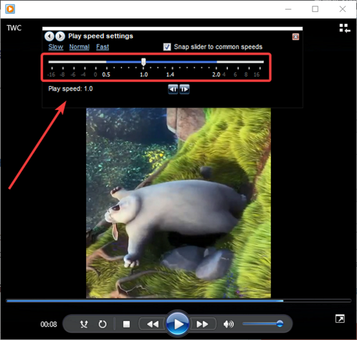 Como alterar a velocidade de reprodução de vídeo no Windows Media Player
