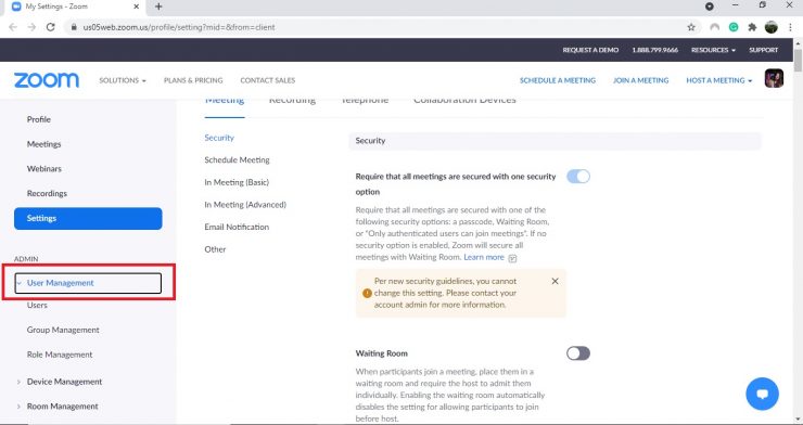 Criptografia de ponta a ponta com zoom