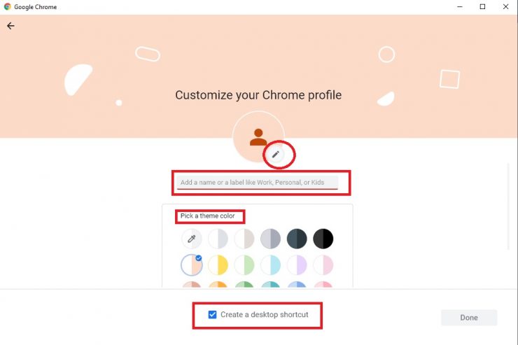 Perfis separados no Google Chrome