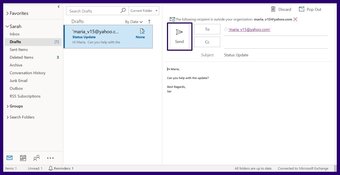 Fix mail stuck in outlook outbox step 17