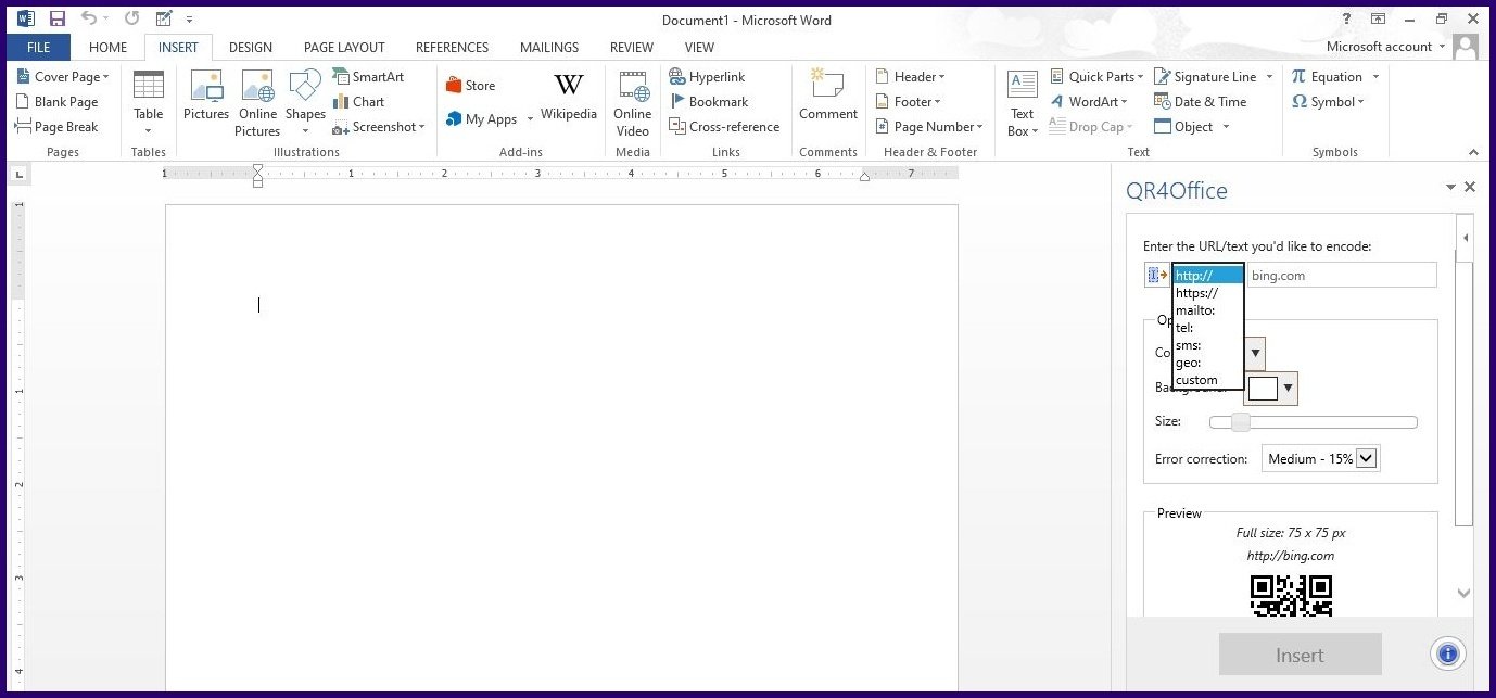 Criar código qr usando pacotes da microsoft etapa 8