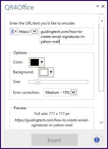 Criar código qr usando pacotes da microsoft etapa 9
