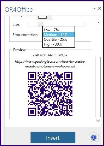 Criar código qr usando pacotes da microsoft etapa 12