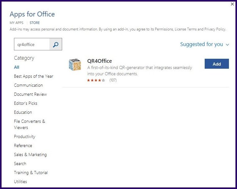 Criar código qr usando pacotes da microsoft etapa 5