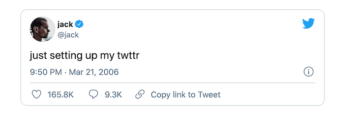 Jack Dorsey First Tweet NFT