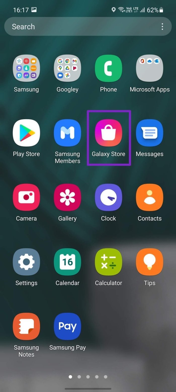 Abrir galaxy store