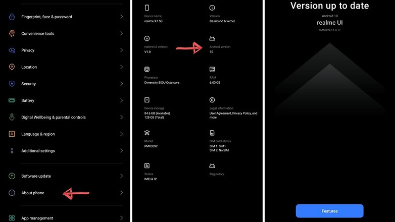 Verificar a versão do software