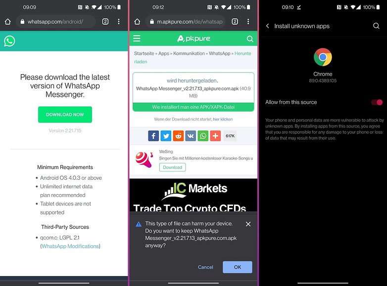como fazer download do apk Whatsapp