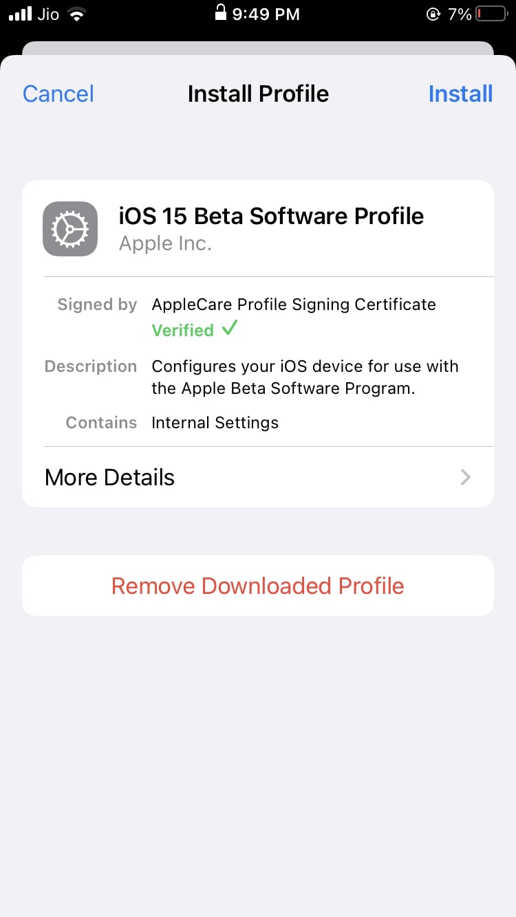 ios 15.2 beta profile download