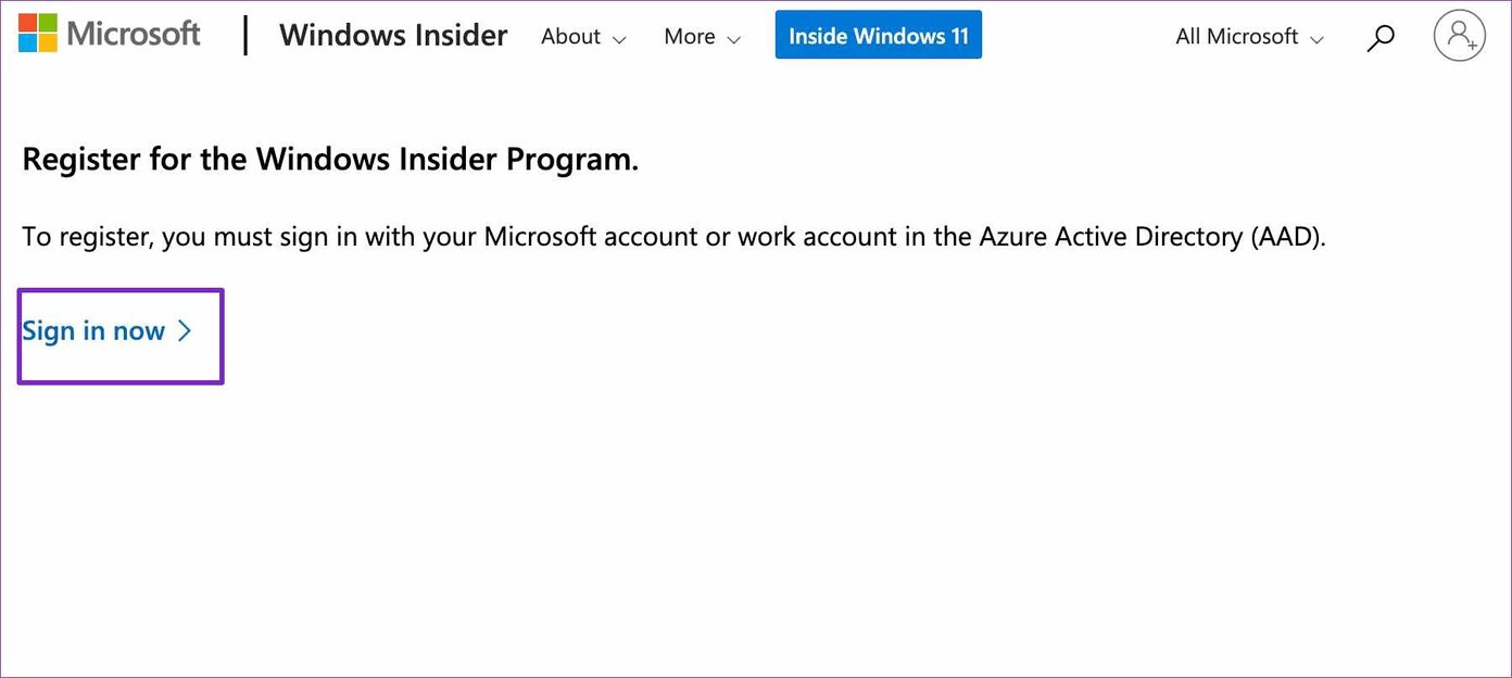 Sign in using microsoft account
