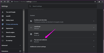 Como permitir pop-ups para sites selecionados no Google Chrome 4