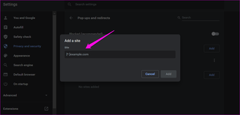 Como permitir pop-ups para sites selecionados no Google Chrome 6