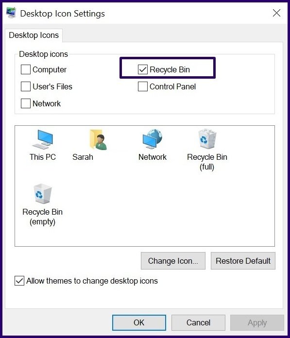 Alterar os ícones windows pc etapa 5