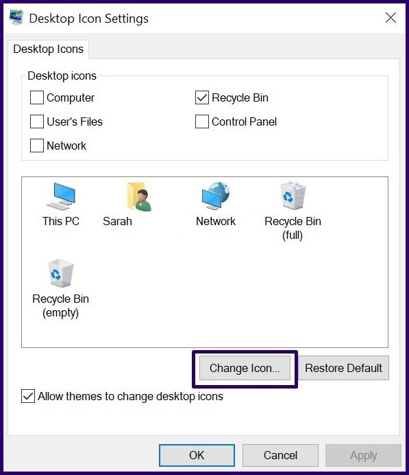 Alterar os ícones do windows pc etapa 6