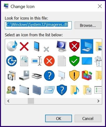 Alterar os ícones windows pc etapa 7