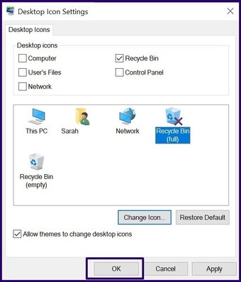Alterar os ícones windows pc etapa 8