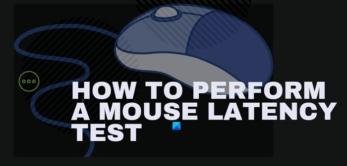 Teste de latência do mouse