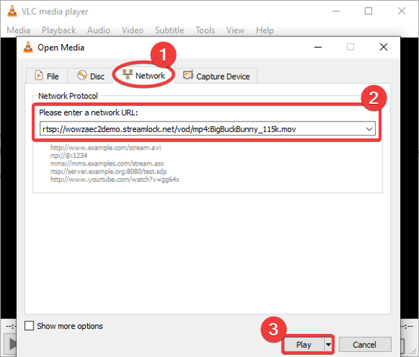Como reproduzir um stream RTSP no VLC media player BR Atsit