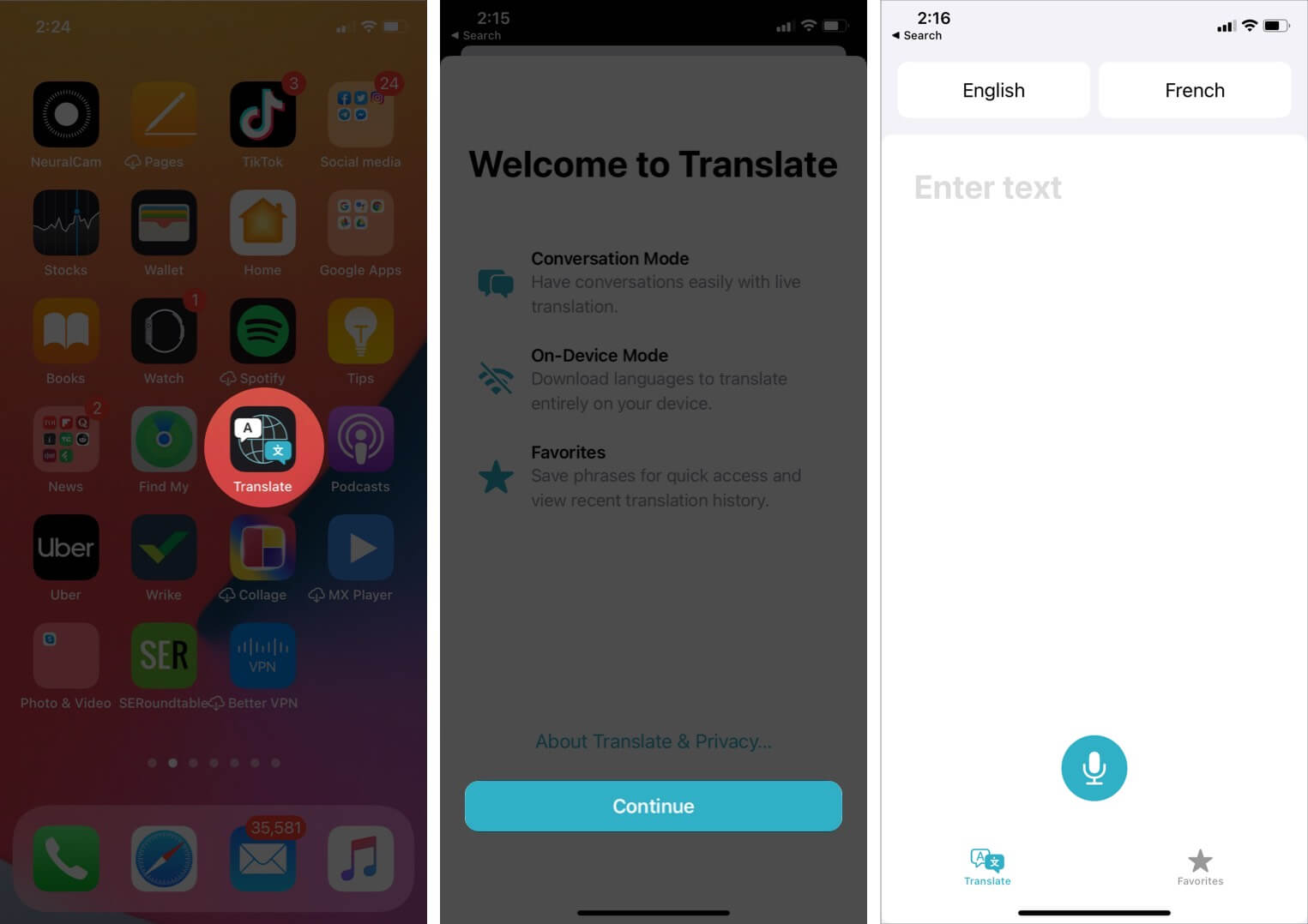 configurar idioma traduzir app in ios 14