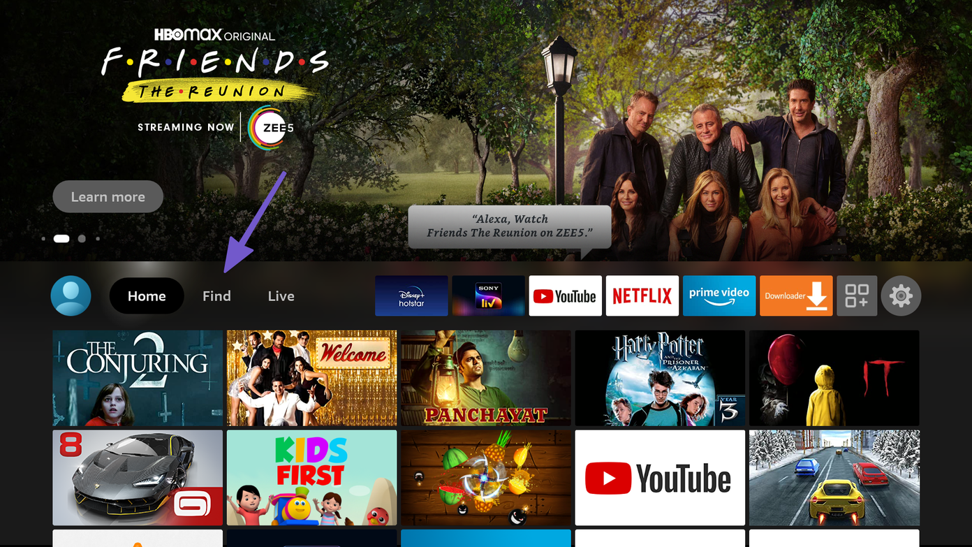 Selecionar Menu Localizar