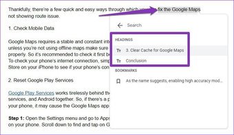 Link Headings in Google Docs