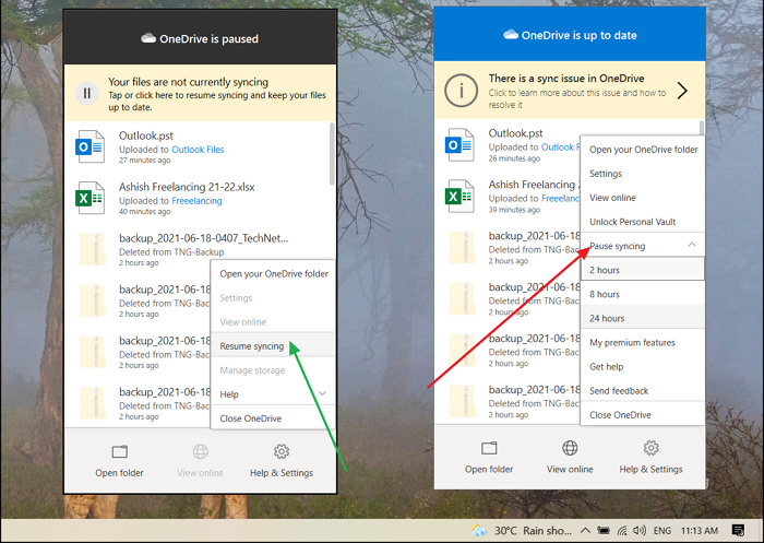 Corrigir o erro do OneDrive 0x80070194, o provedor de arquivos em nuvem saiu inesperadamente