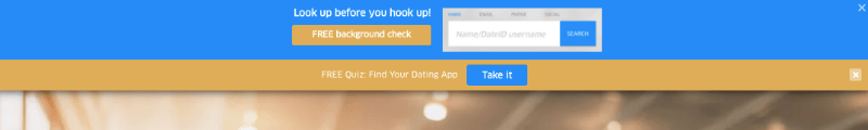 barra flutuante do questionário para dateid