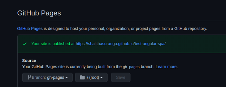 Guia Configurações nas páginas GitHub