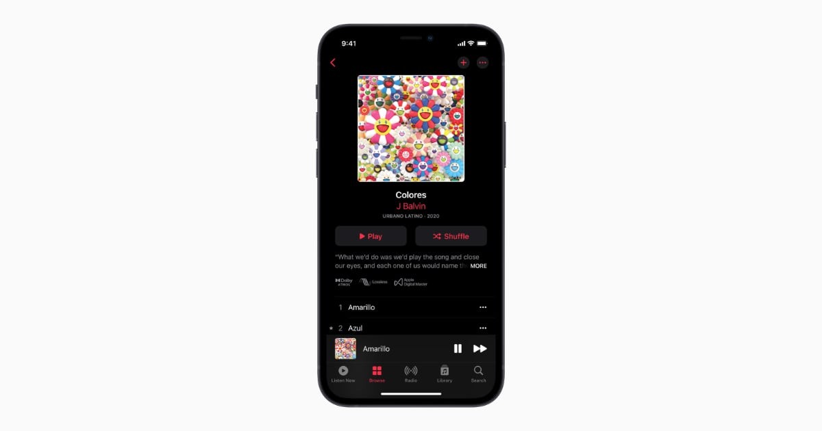 Áudio espacial sem perdas da Apple Music ios 15