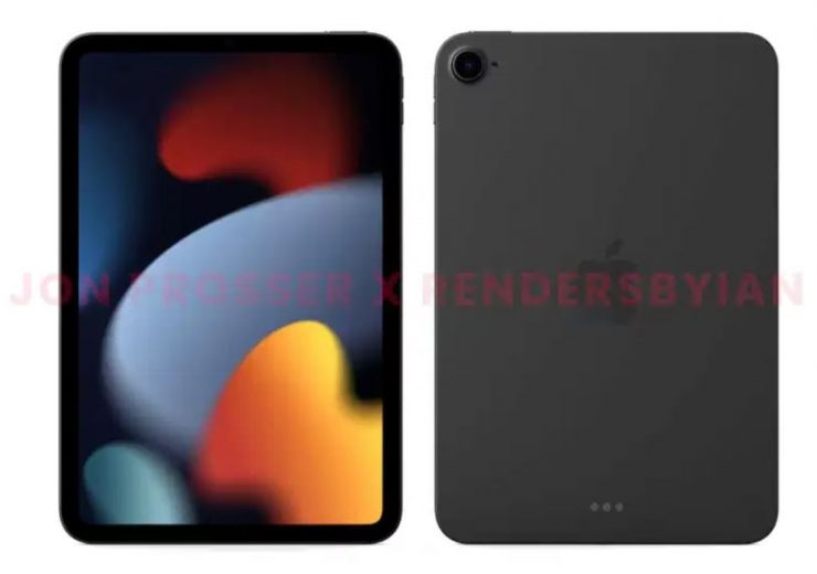 iPad mini 6 reprojetado com engastes mais finos