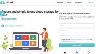 best cloud storage-pClou d's homepage