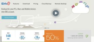 Best cloud storage-IDrive's homepage