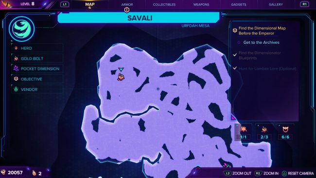 Ratchet and clank rift separando o último parafuso de ouro savali