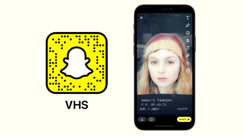 VHS por filtro Snapchat