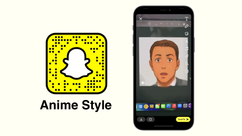 Filtro Snapchat de estilo anime