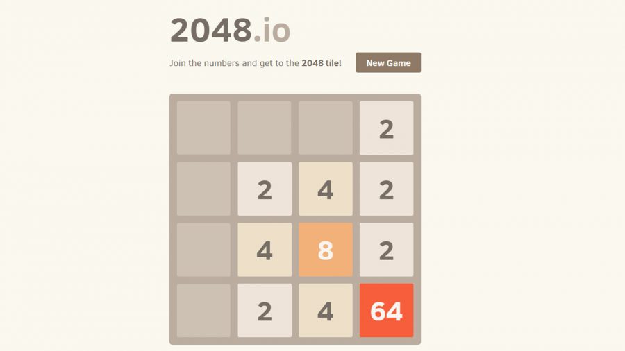 best-io-games-2048io O primeiro jogo de 2048.io apresentando vários 2s e 4s