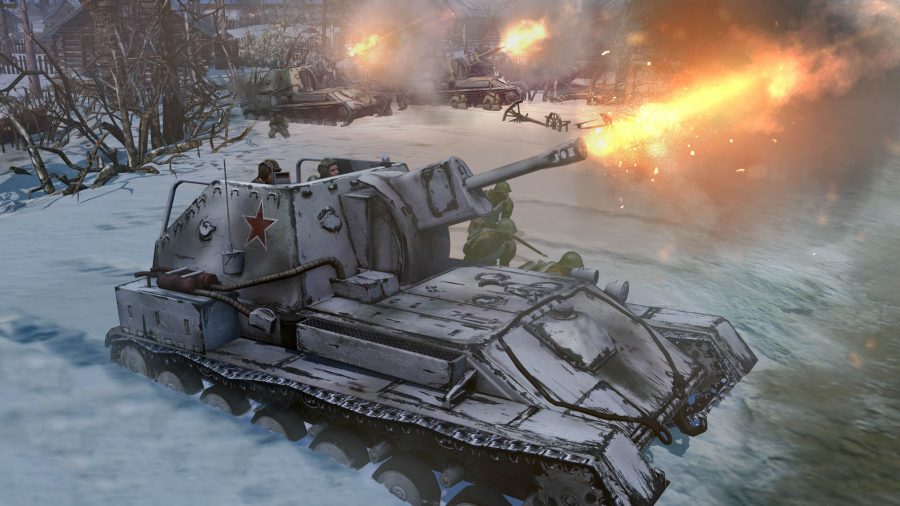 Um tanque em Company of Heroes 2
