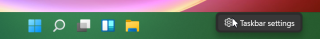 Windows 11 Taskbar Settings