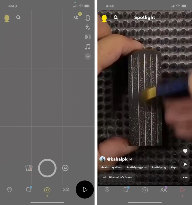 Como acessar o Snapchat Spotlight